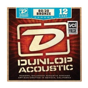 Dunlop Acoustic Guitar Brass String Set | Light