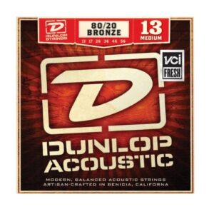 Dunlop Acoustic Guitar Brass String Set | Medium