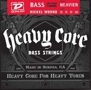 Dunlop Heavy Core 4-String Bass String Set | Heavier