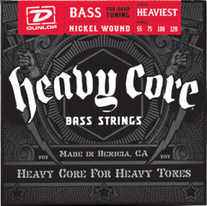 Dunlop Heavy Core 4-String Bass String Set | Heaviest