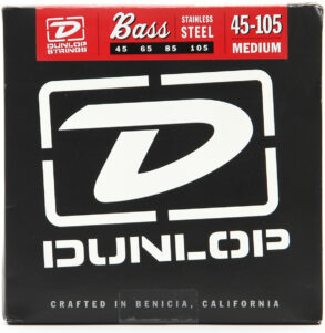 Dunlop Stainless Steel 4-String Bass String Set | 45-105 Gauge