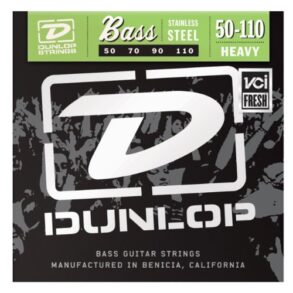 Dunlop Stainless Steel 4-String Bass String Set | 50-110 Gauge