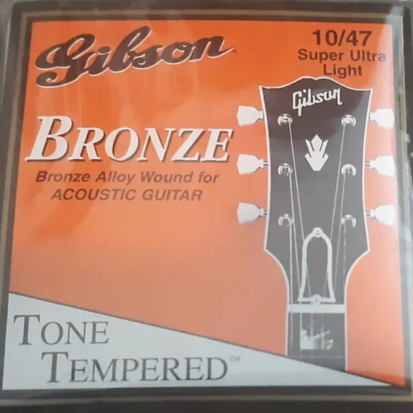 Gibson Bronze Acoustic Guitar String Set |Ultra Lt 10-47 Gauge