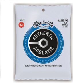 Martin MA140PK3 | Acoustic Guitar strings| 3 Set Value Pack | 12-54