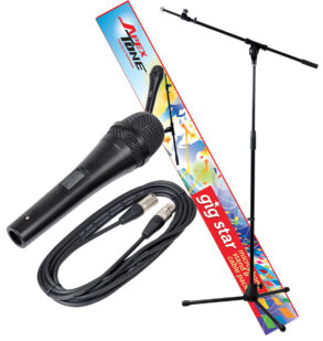 Apextone Gigstar Microphone + Stand + Accessories Pack