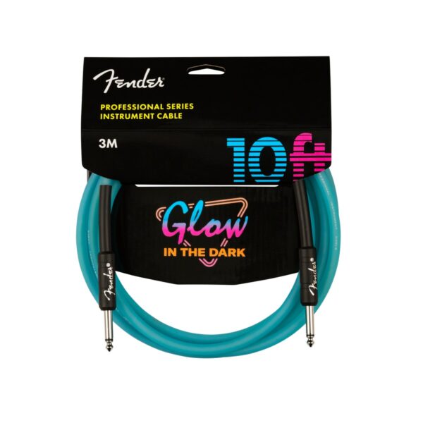 Fender Professional Series | 10.0” Glow in the dark Cable | Orange