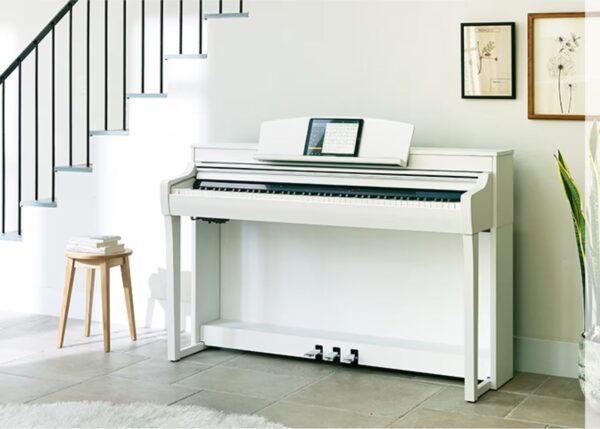 Yamaha CSP 255 Clavinova Smart Digital Piano | White