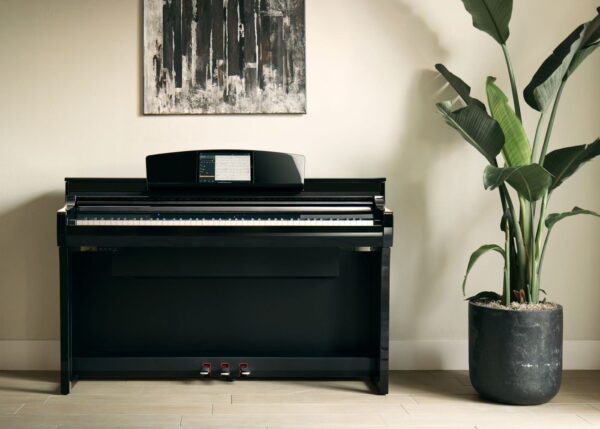 Yamaha CSP-275 Clavinova Smart Digital Piano | Polished Ebony