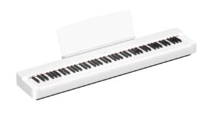 Yamaha P-225 Bundle | Economy | Double Braced Stand | Headphones | Wht