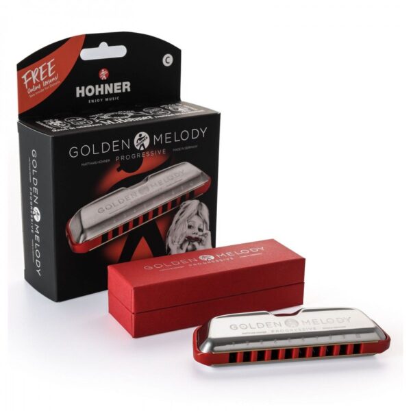 Hohner Golden Melody Harmonica | Progressive | Key F