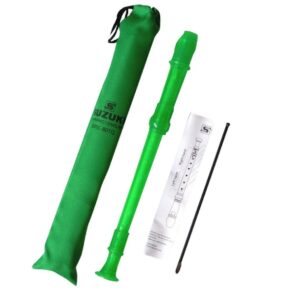 Suzuki Soprano Descant Recorder | 3 Piece | Translucent Green