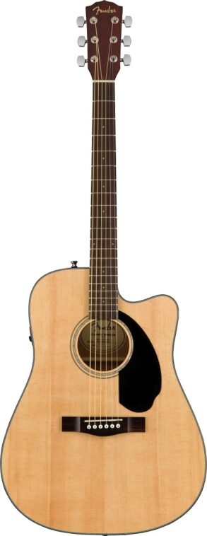 Fender  CD60SCE Cutaway Dreadnought Acoustic with Pickup | Natural