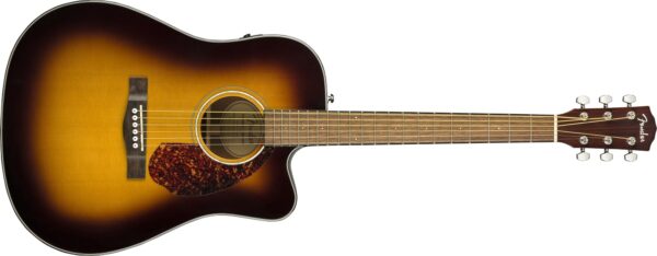 Fender CD-140SCE Dreanought Acoustic | Pick and Hard Case | Sunburst