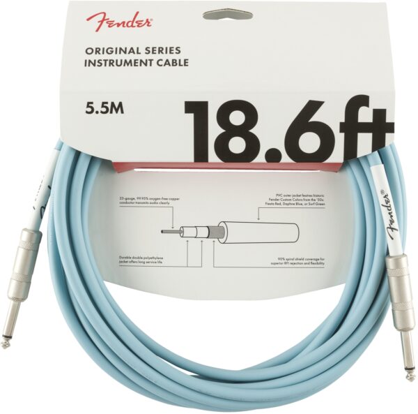 Fender Original Series Cable 18.6′ Blue