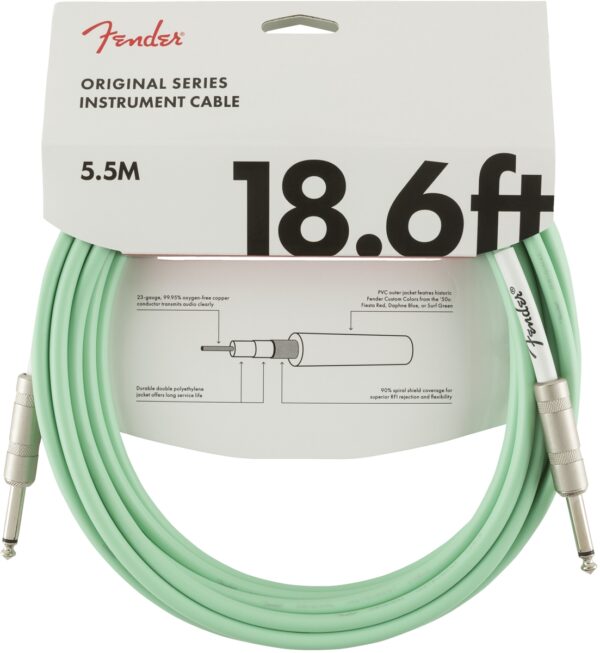 Fender Original Series Cable 18.6′ Green