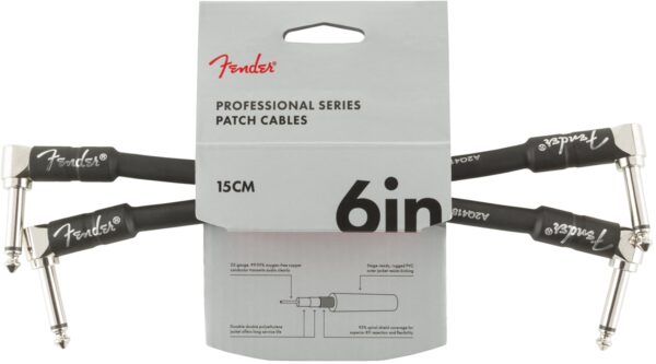 Fender 6 inch Patch Cables Twin Pack