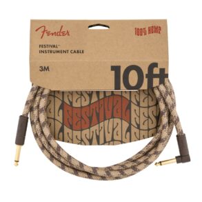 Fender Festival Hemp Instrument Cable | 10ft | Brown