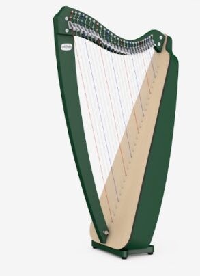 Camac Odyssey Harp | 27 String | with Levers | Green