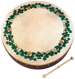 Waltons 18″ Celtic Design Bodhran | Shamrock