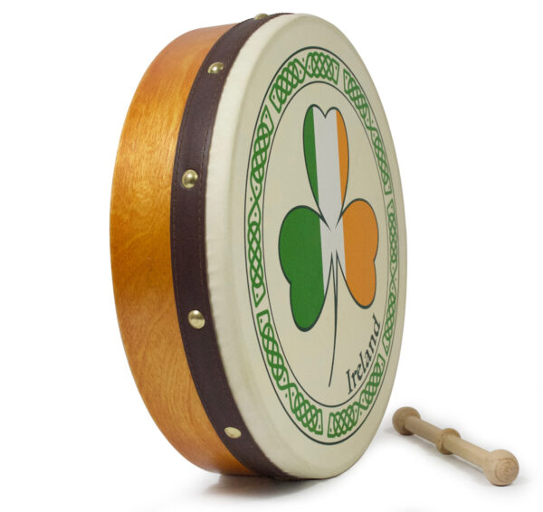 Waltons 12″ Shamrock Tricolour Bodhran