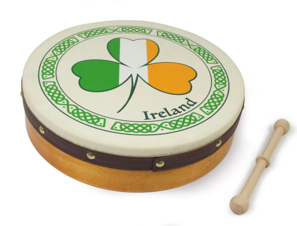 Waltons 12″ Shamrock Tricolour Bodhran