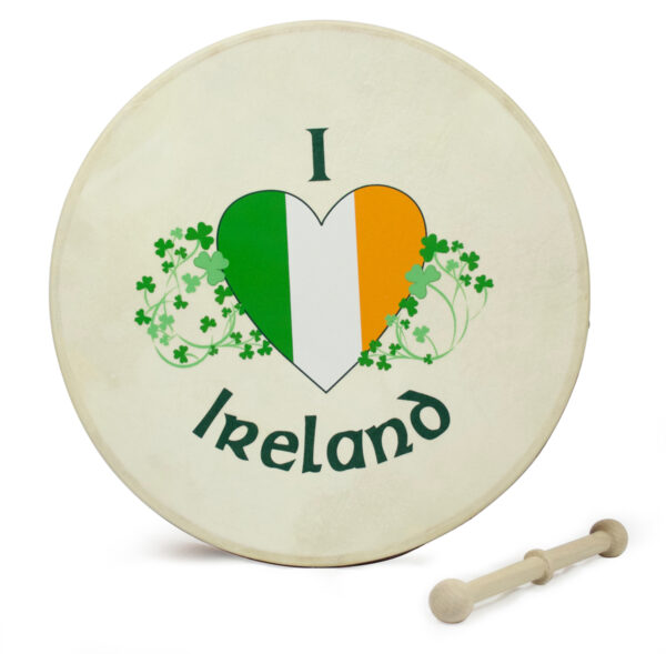 Waltons 12″ I Love Ireland Bodhran