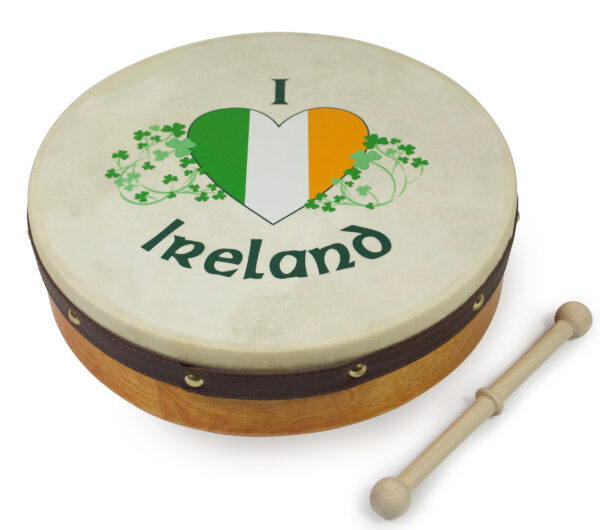 Waltons 12″ I Love Ireland Bodhran