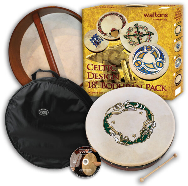 Waltons 18″ Celtic Design Bodhran Pack | Chase