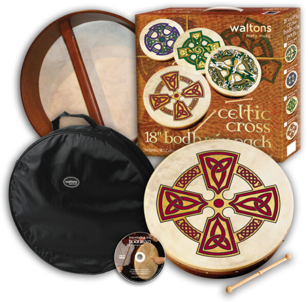 Waltons 18″ Celtic Cross Bodhran Pack | Kilkenny Cross