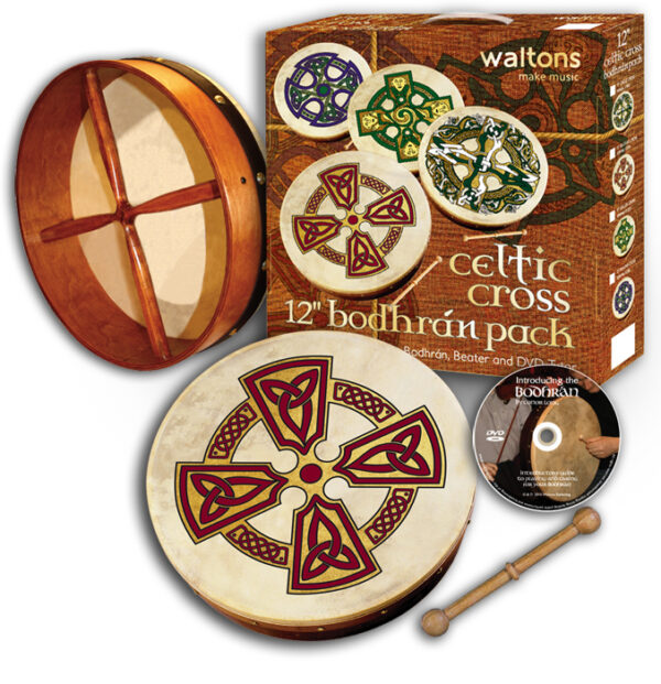 Waltons 12″ Celtic Cross Bodhran Pack | Kilkenny Cross