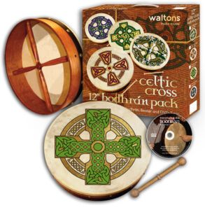 Waltons 12″ Celtic Cross Bodhran Pack | Cloghan Cross