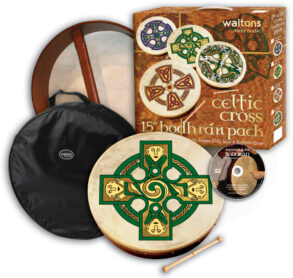 Waltons 15″ Celtic Cross Bodhran Pack | Gallen Cross