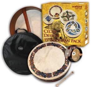 Waltons 15″ Celtic Design Bodhran Pack | Animals