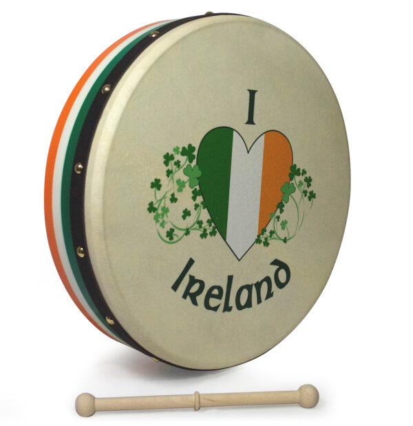 Waltons 15″ I Love Ireland Design Bodhran