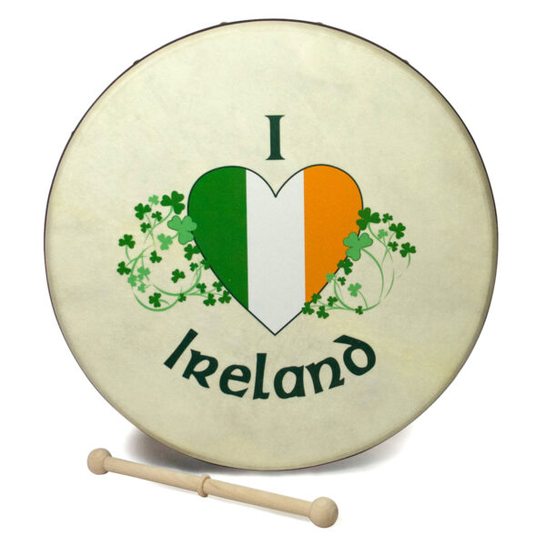 Waltons 15″ I Love Ireland Design Bodhran