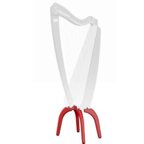 Set of high legs 30cm for Odyssey harp | red finish