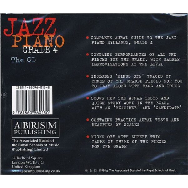 ABRSM Jazz Piano: Grade 4 (CD)