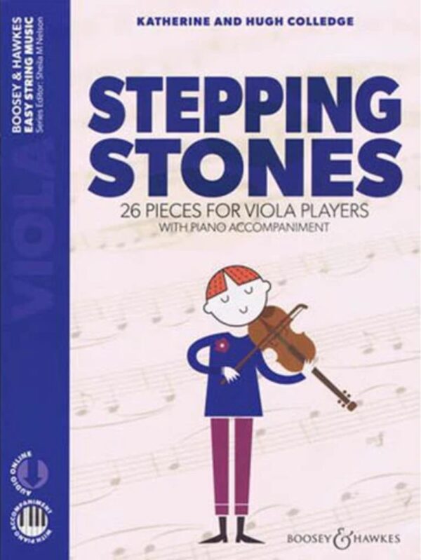 Stepping Stones | 26 easy Piecs for Viola & Piano with CD | Colledge