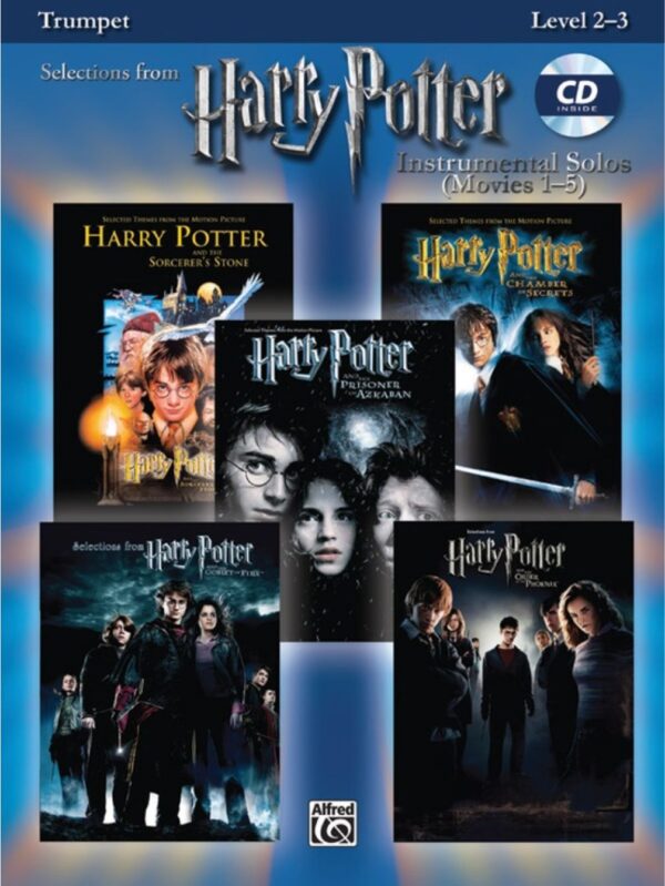 Harry Potter Movies 1-5 | Trumpet Solos | Book and CD | Levels 2-3