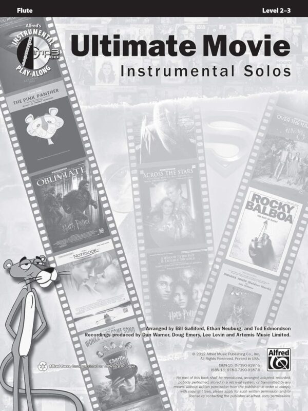 Ultimate Movie Instrumental Solos: Flute (Book & CD)