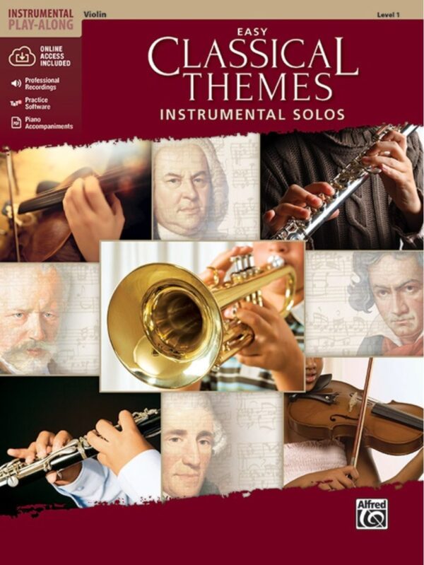 Easy Classical Themes | Instrumental Solos | Book and CD | Violin