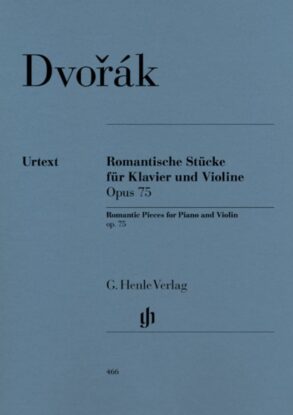 Dvorak Romantic Pieces for Violin and Piano OP. 75