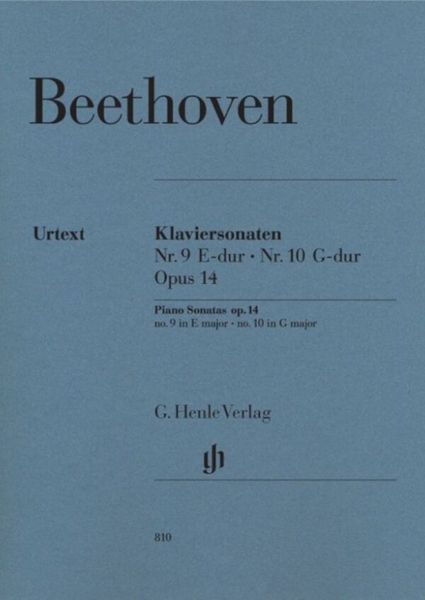 Beethoven | Piano Sonatas no. 9 and 10 | Urtext Edition