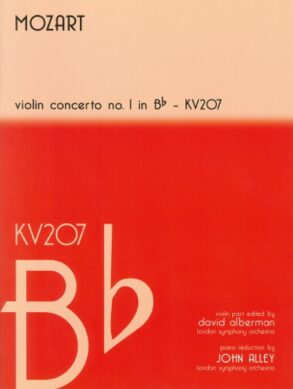 Mozart | Violin Concerto No. 1 in Bb, KV207 (Violin & Piano)