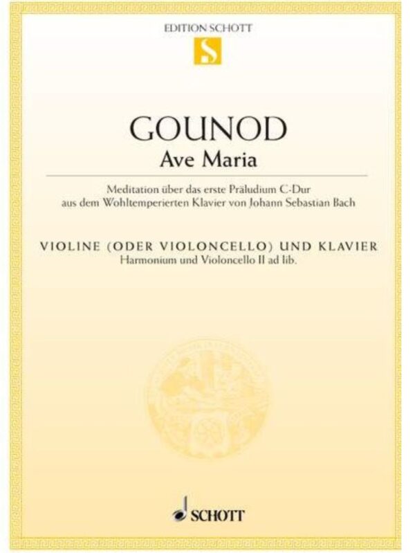 Ave Maria | Bach-Gounod | For violin or Cello and Piano