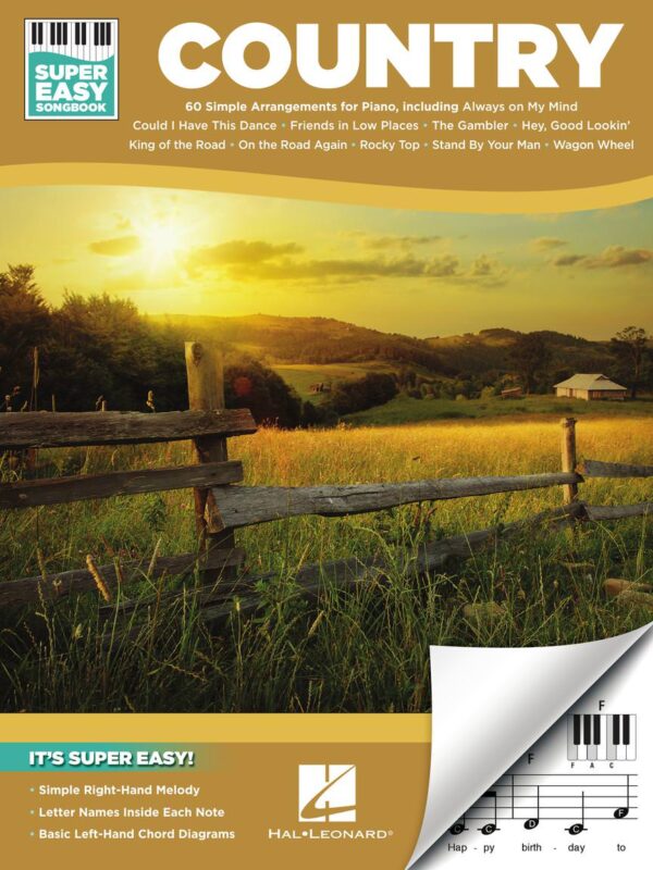 Country Super Easy Songbook for Piano