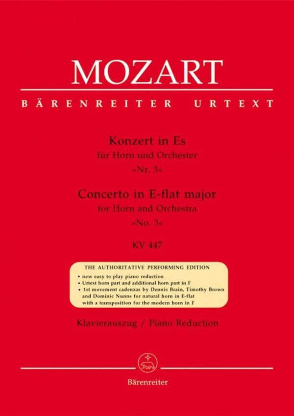 Mozarts Horn Concerto No.3 In E Flat K.447 | Horn & Piano