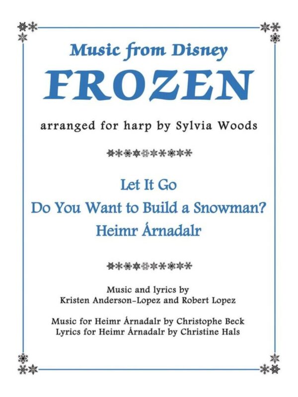 Music from Disney Frozen | Arranged for Harp by Sylvia Woods