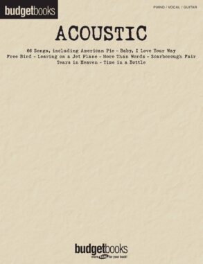 Budget Books , Acoustic , Piano Vocal and Guitar