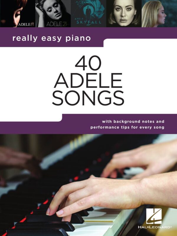 40 Adele Songs , Really Easy Piano